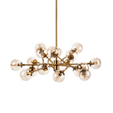 Rudyard Glass Globe and Gold Metal Chandelier by Mercana at Eve Furniture