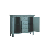 Rue Antique Blue 4-Drawer Accent Cabinet