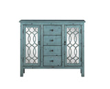 Rue Antique Blue 4-Drawer Accent Cabinet