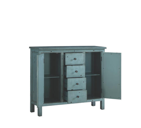 Rue Antique Blue 4-Drawer Accent Cabinet by Coaster at Eve Furniture