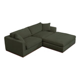 Rue Dark Green Nook Modular Sectional by MOES at Eve Furniture