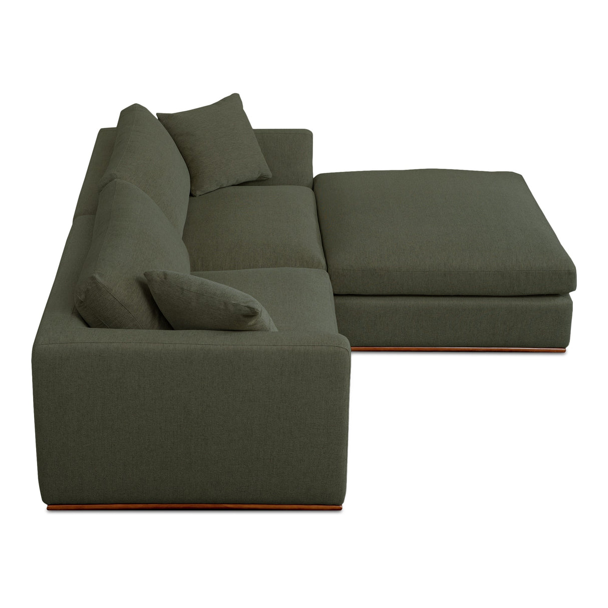 Rue Dark Green Nook Modular Sectional by MOES at Eve Furniture