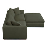Rue Dark Green Nook Modular Sectional by MOES at Eve Furniture