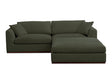 Rue Dark Green Nook Modular Sectional by MOES at Eve Furniture