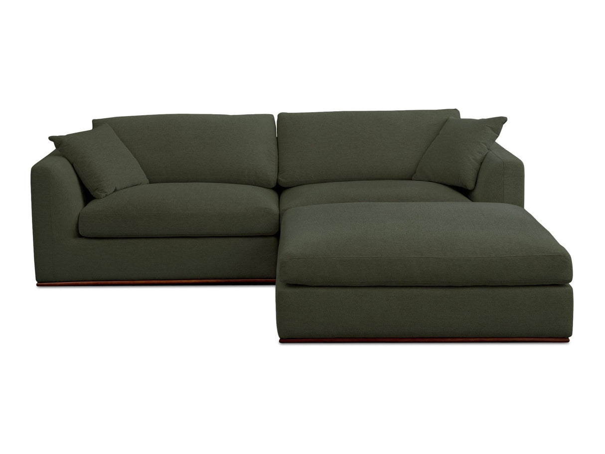 Rue Dark Green Nook Modular Sectional by MOES at Eve Furniture