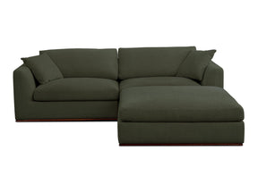Rue Dark Green Nook Modular Sectional by MOES at Eve Furniture