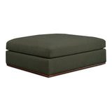 Rue Deep Green Ottoman by MOES at Eve Furniture