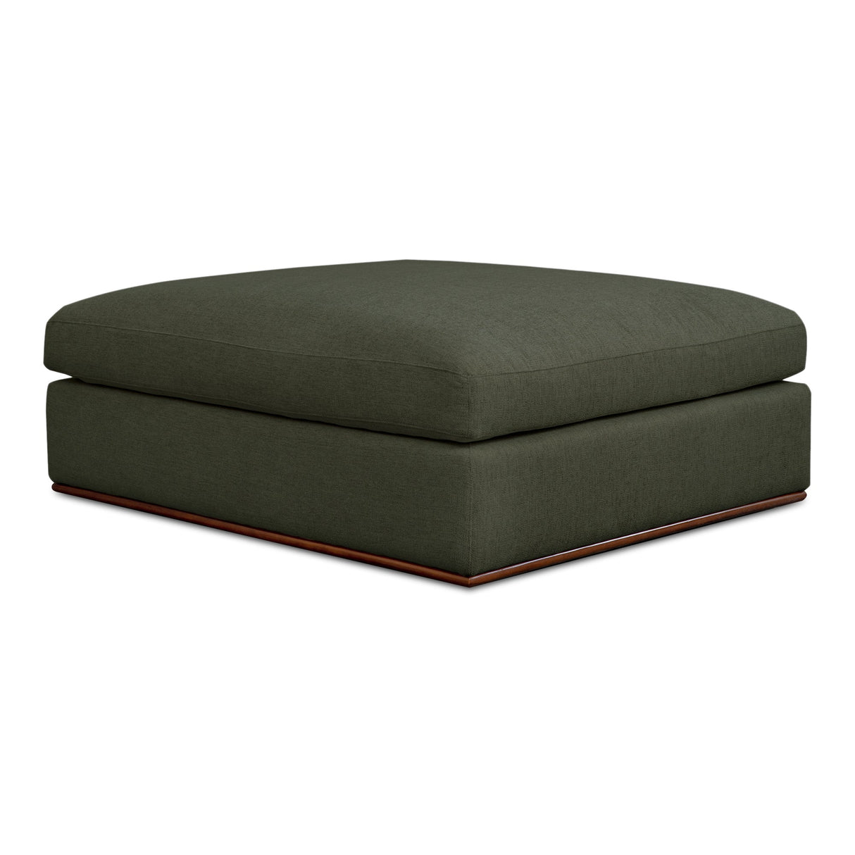 Rue Deep Green Ottoman by MOES at Eve Furniture