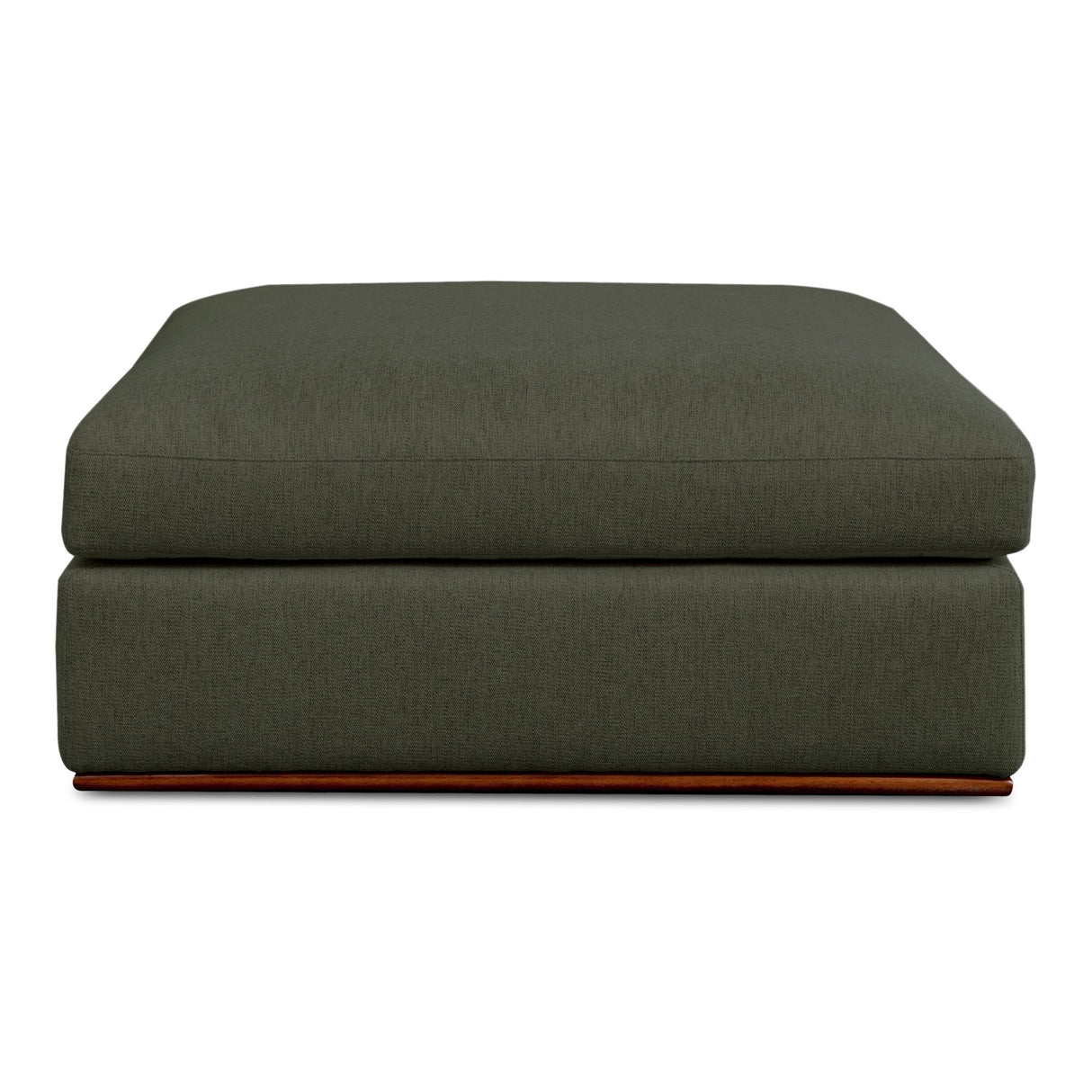 Rue Deep Green Ottoman by MOES at Eve Furniture