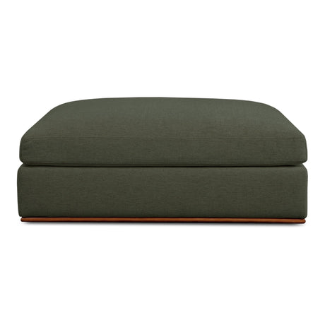 Rue Deep Green Ottoman by MOES at Eve Furniture