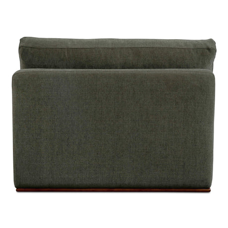Rue Deep Green Slipper Chair by MOES at Eve Furniture
