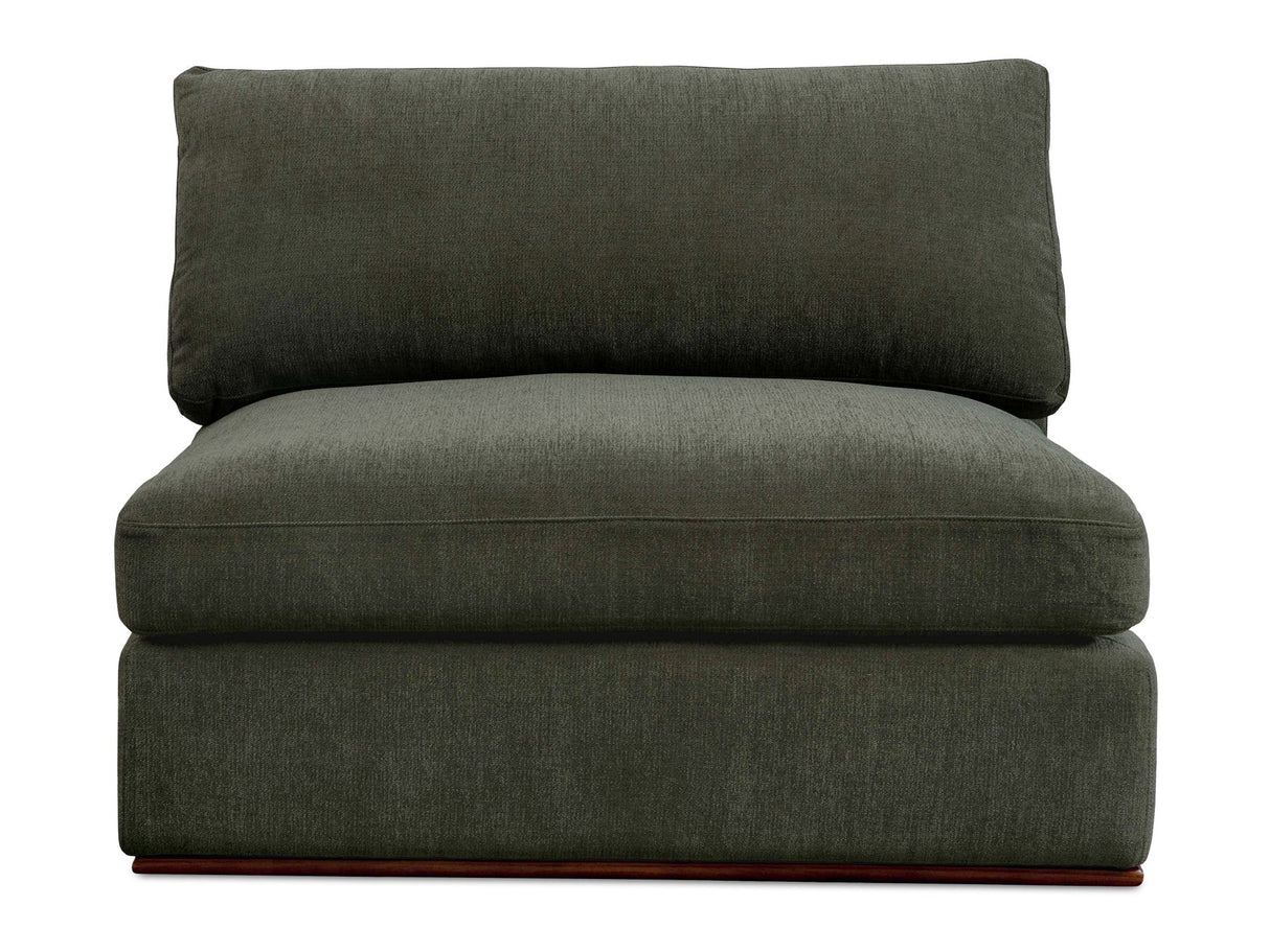 Rue Deep Green Slipper Chair by MOES at Eve Furniture