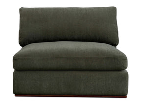 Rue Deep Green Slipper Chair by MOES at Eve Furniture