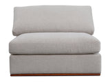 Rue Flecked Grey Slipper Chair by MOES at Eve Furniture