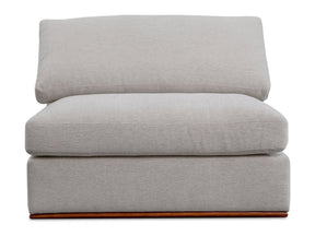 Rue Flecked Grey Slipper Chair by MOES at Eve Furniture