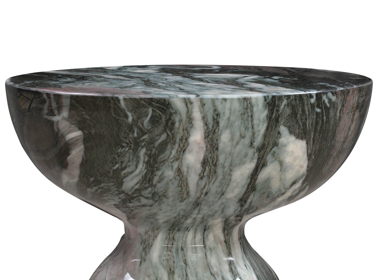Rue Marble Indoor / Outdoor Round Side Table by TOV Furniture at Eve Furniture