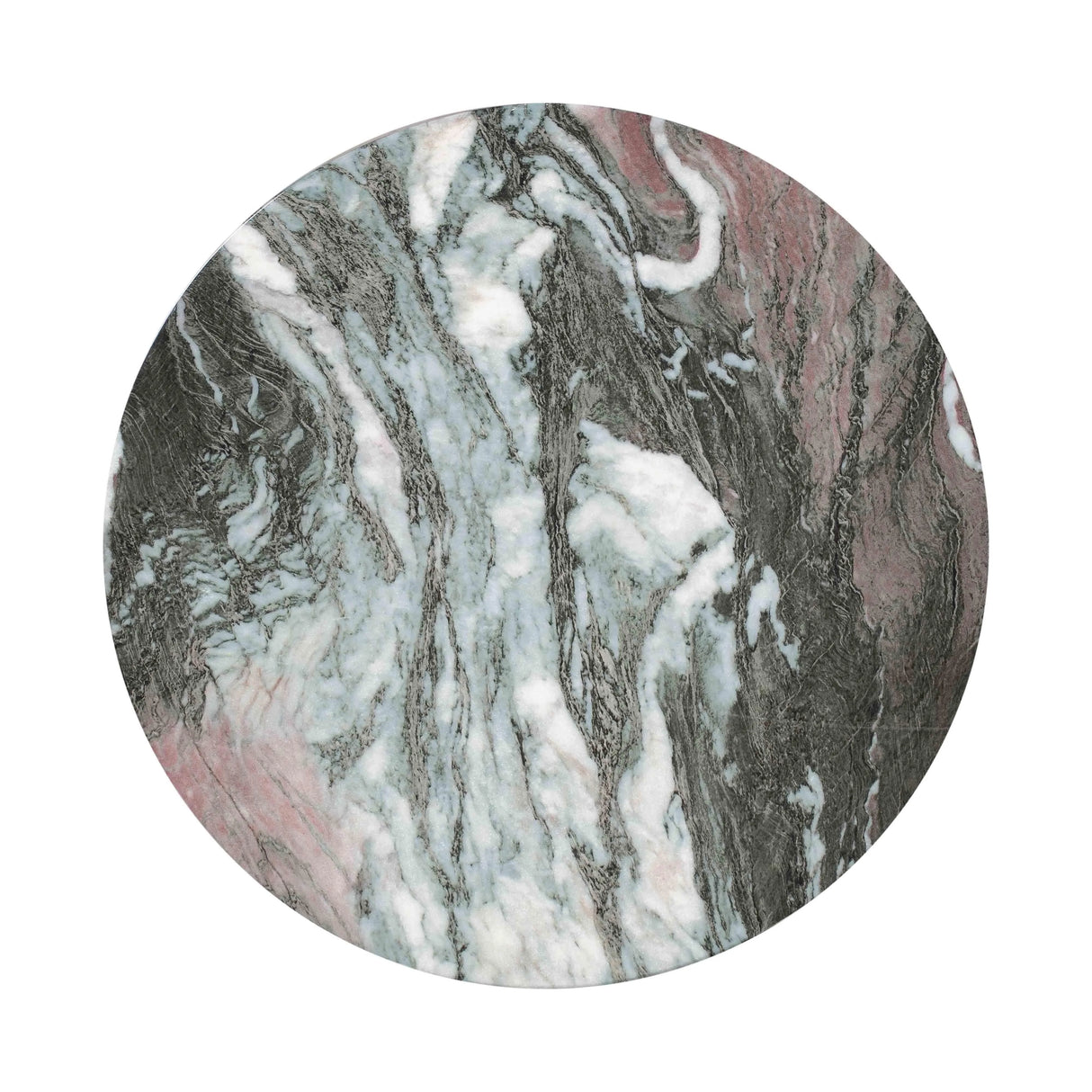 Rue Marble Indoor / Outdoor Round Side Table by TOV Furniture at Eve Furniture