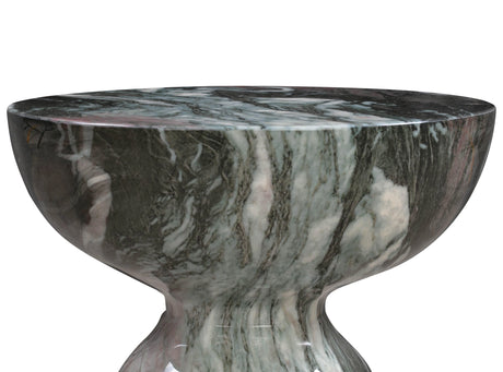 Rue Marble Indoor / Outdoor Round Side Table by TOV Furniture at Eve Furniture