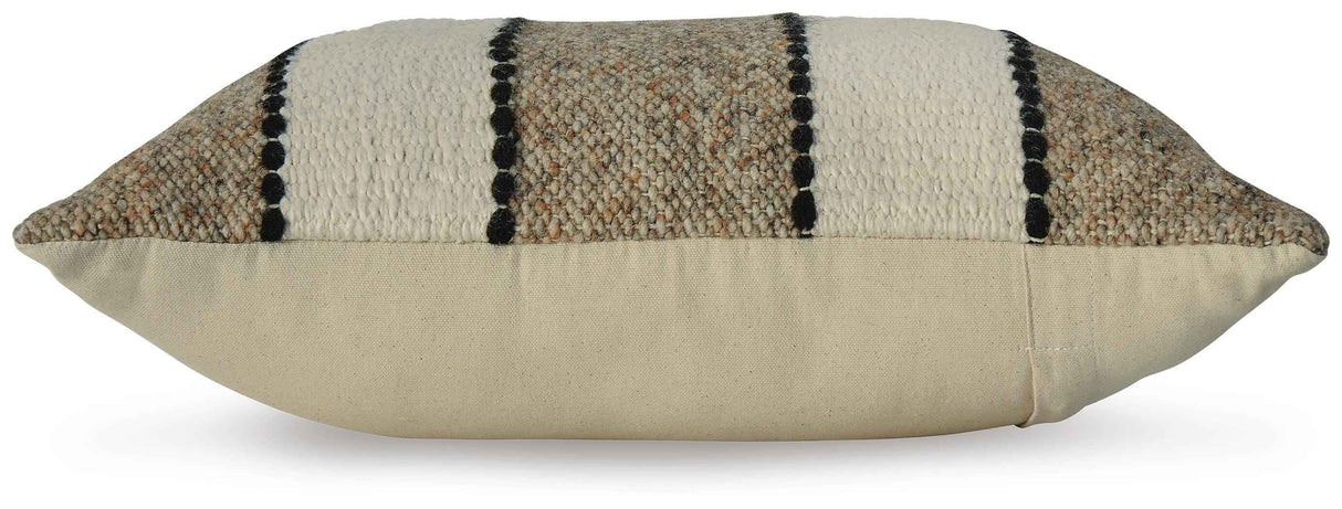 Rueford Brown/Black/Natural Pillow by Ashley at Eve Furniture