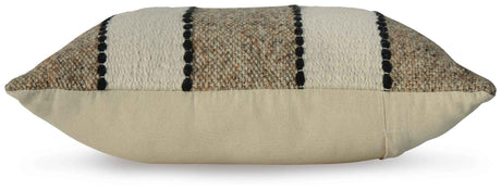 Rueford Brown/Black/Natural Pillow by Ashley at Eve Furniture