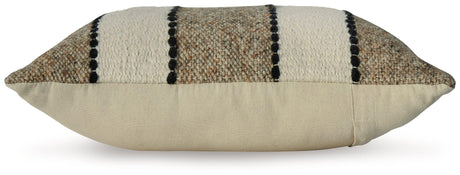 Rueford Brown/Black/Natural Pillow (Set of 4) by Ashley at Eve Furniture