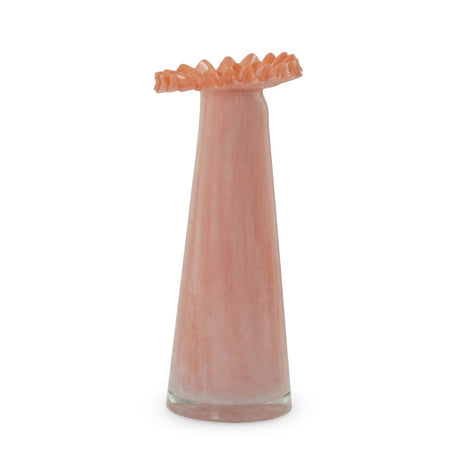 Ruff Ombre Pink Glass Vase by TOV Furniture at Eve Furniture