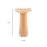 Ruff Peach Glass Vase by TOV Furniture at Eve Furniture