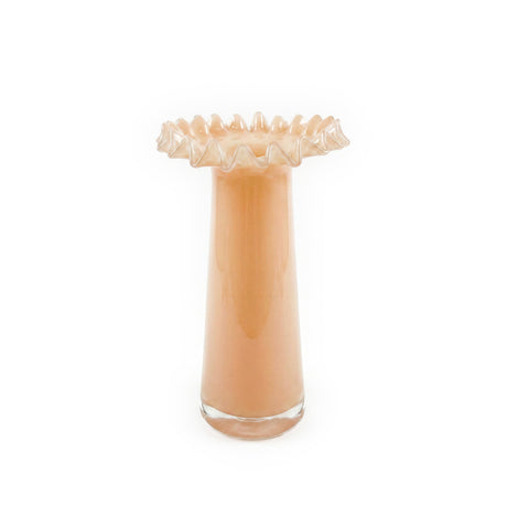 Ruff Peach Glass Vase by TOV Furniture at Eve Furniture