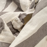 Ruffle Thick Stripe Table Runner, Grey, Set of 2 by Mercana at Eve Furniture
