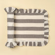 Ruffle Thick Stripe Table Runner, Grey, Set of 2 by Mercana at Eve Furniture
