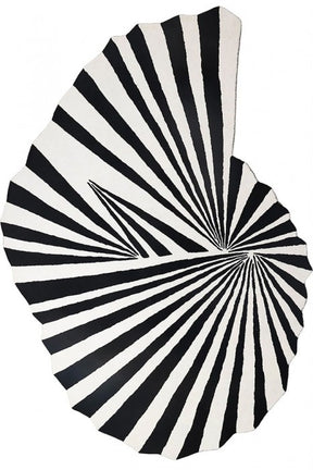 Rug Black/White Area Rug by Furniture of America at Eve Furniture