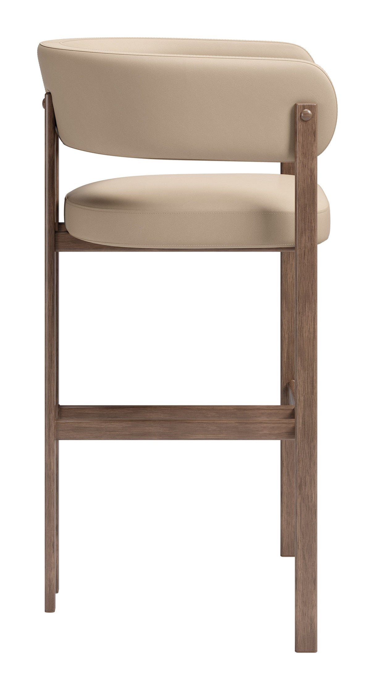Ruge Barstool Beige by Zuomod at Eve Furniture