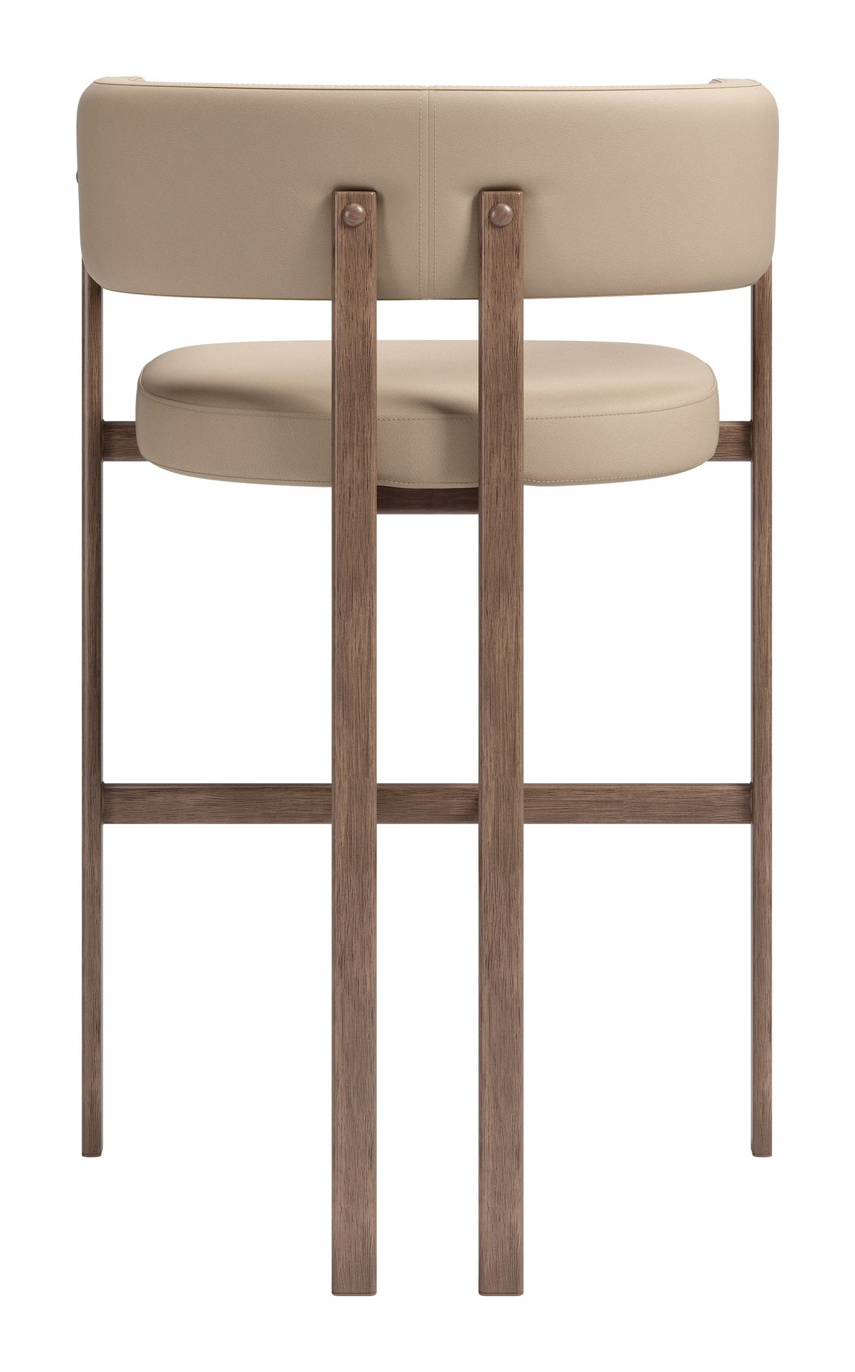 Ruge Barstool Beige by Zuomod at Eve Furniture
