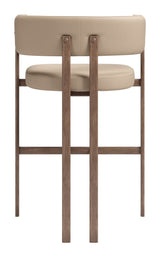 Ruge Barstool Beige by Zuomod at Eve Furniture