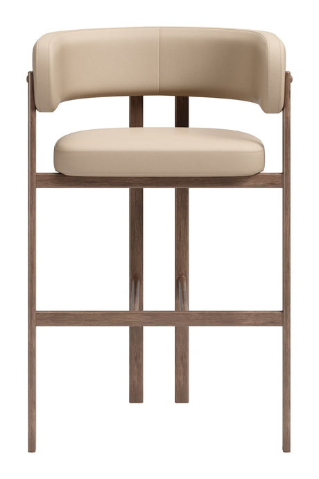 Ruge Barstool Beige by Zuomod at Eve Furniture