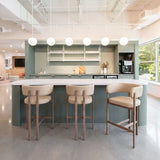 Ruge Counter Stool Beige by Zuomod at Eve Furniture