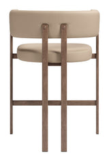 Ruge Counter Stool Beige by Zuomod at Eve Furniture