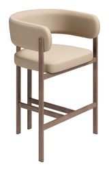 Ruge Counter Stool Beige by Zuomod at Eve Furniture
