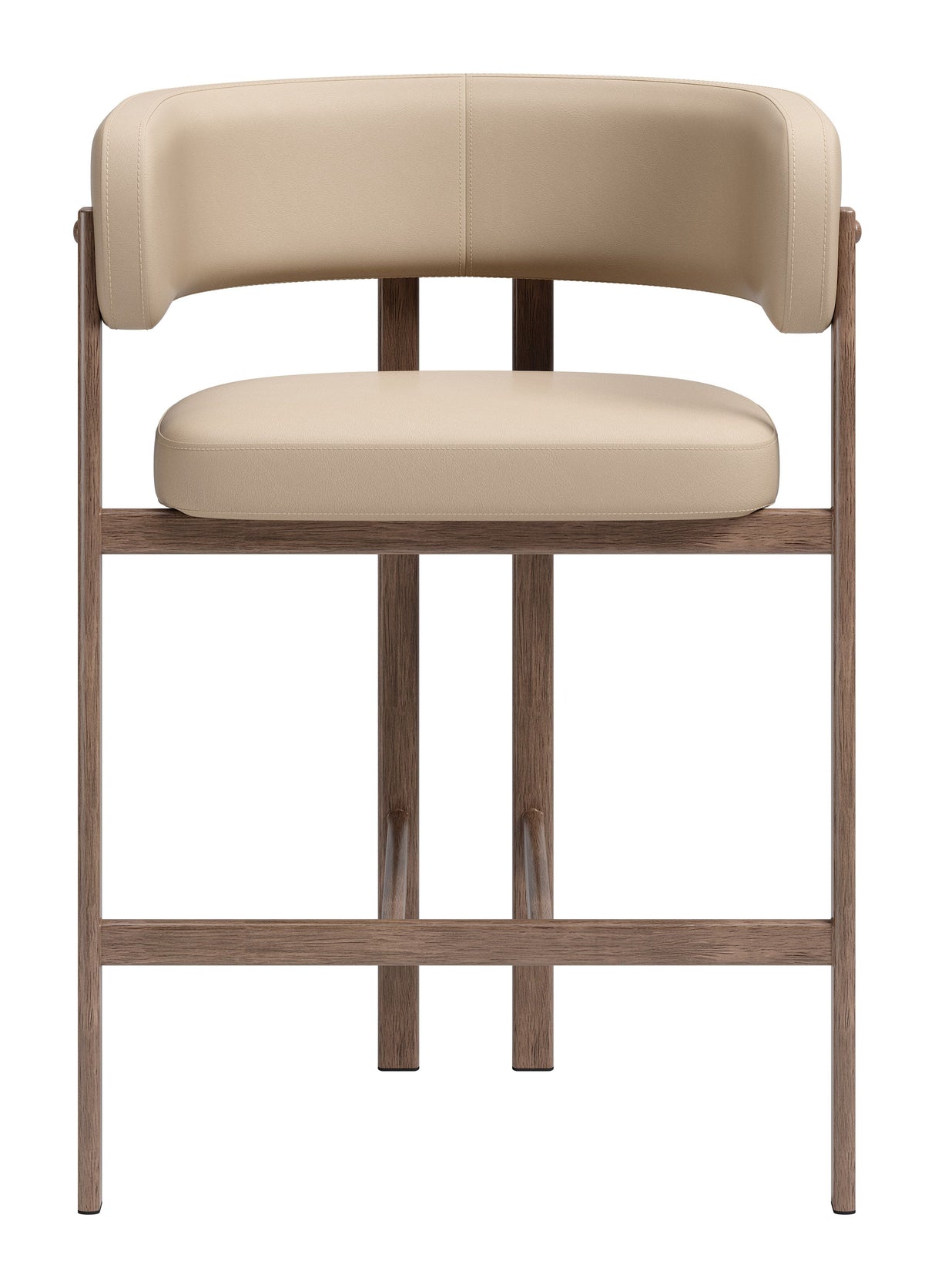 Ruge Counter Stool Beige by Zuomod at Eve Furniture