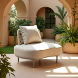 Ruhe Beige Outdoor Accent Chair by Zuomod at Eve Furniture