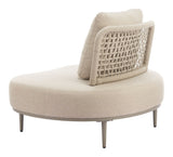 Ruhe Beige Outdoor Accent Chair by Zuomod at Eve Furniture