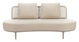 Ruhe Beige Outdoor Sofa by Zuomod at Eve Furniture