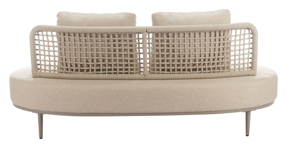 Ruhe Beige Outdoor Sofa by Zuomod at Eve Furniture