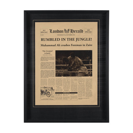 Rumbled In The Jungle! by The Vintage Collection a Hand Embellished Framed Art Print Matted under Gl by Mercana at Eve Furniture
