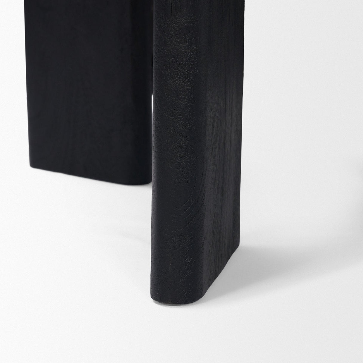 Rumer Black Wood w/ Black Marble Side Table by Mercana at Eve Furniture