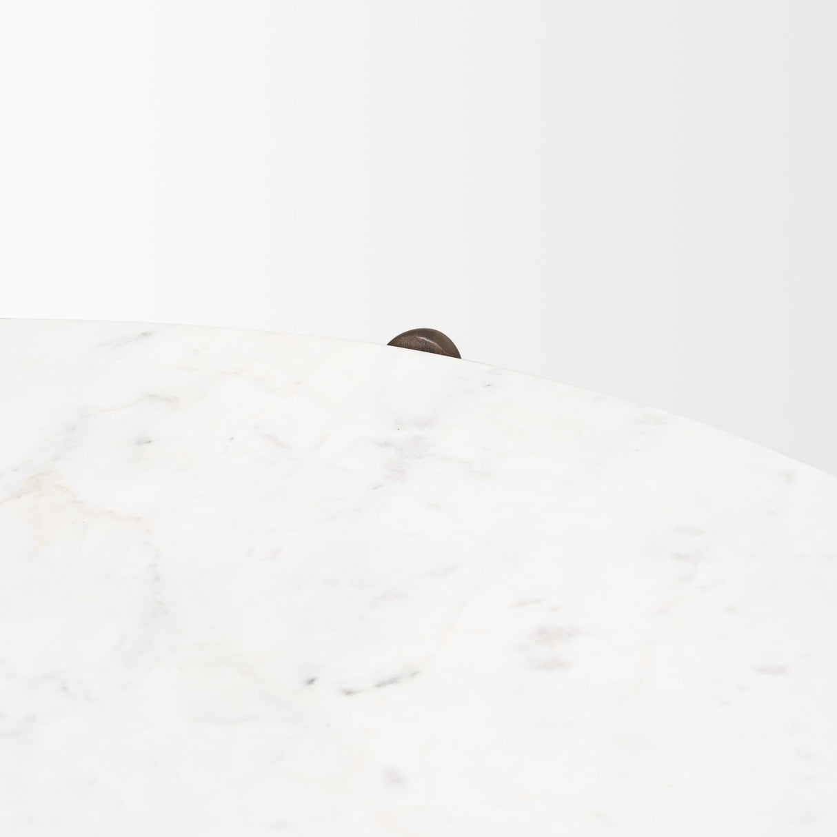 Rumer Dark Brown Wood w/ White Marble Coffee Table by Mercana at Eve Furniture