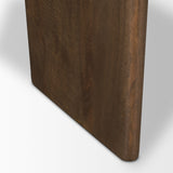 Rumer Dark Brown Wood w/ White Marble Coffee Table by Mercana at Eve Furniture