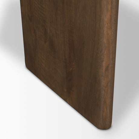 Rumer Dark Brown Wood w/ White Marble Coffee Table by Mercana at Eve Furniture