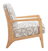 Runa Beige & Natural Accent Chair by Zuomod at Eve Furniture