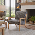Runa Gray & Natural Accent Chair by Zuomod at Eve Furniture